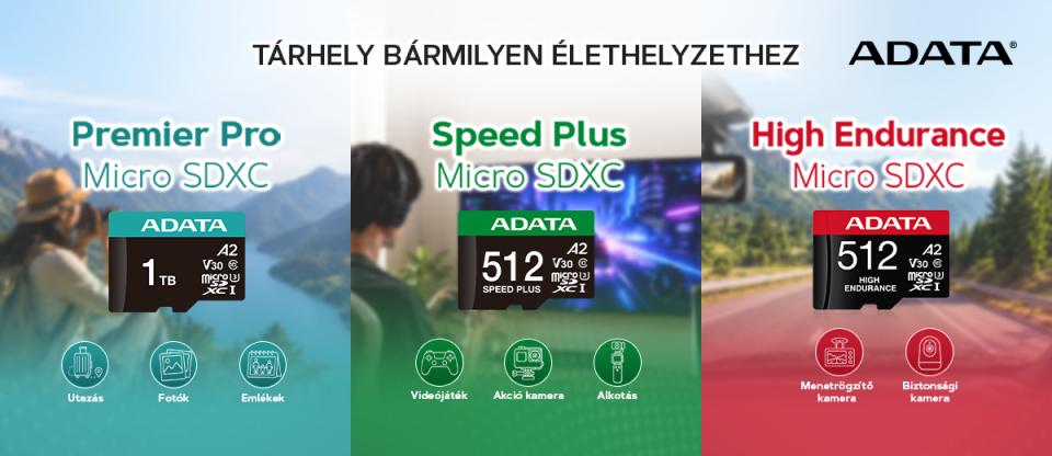 ADATA micro SD kártyák