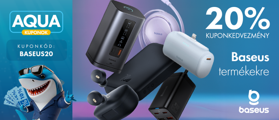 20% kuponkedvezmény Baseus temékekre!