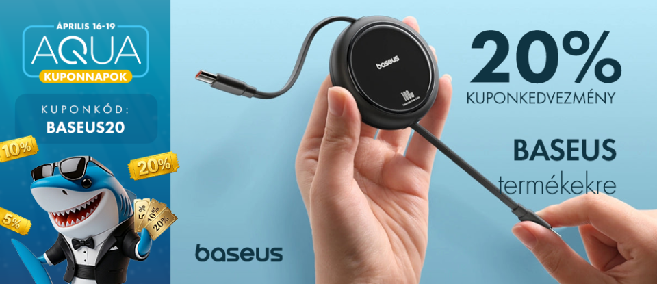 20% Kuponkedvezmény Baseus termékekre