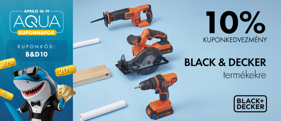 10% Kuponkedvezmény Black & Decker termékekre