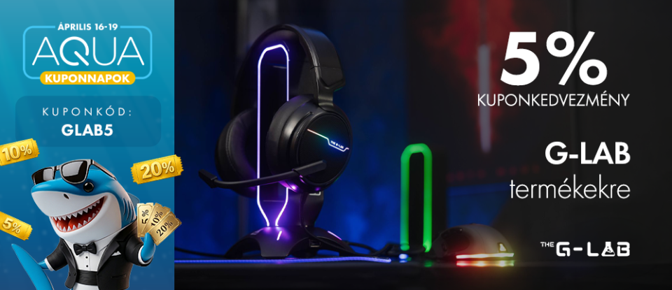 5% Kuponkedvezmény The G-LAB termékekre