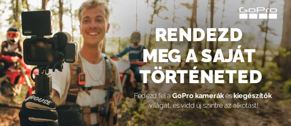 GoPro kamerák és kiegészítők