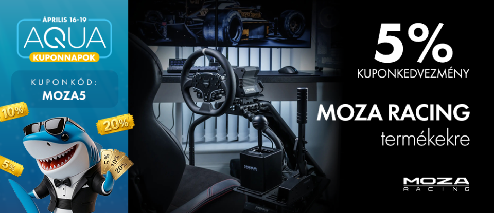 5% Kuponkedvezmény Moza Racing termékekre