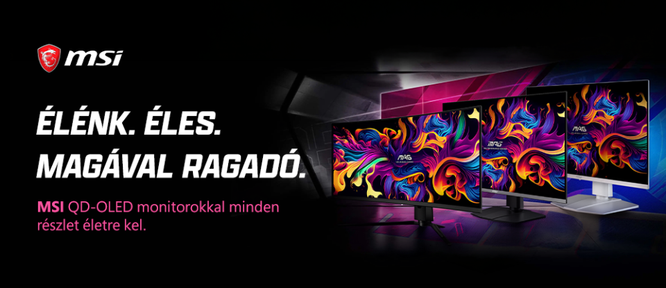 Élénk. Éles. Magával ragadó. - MSI QD OLED