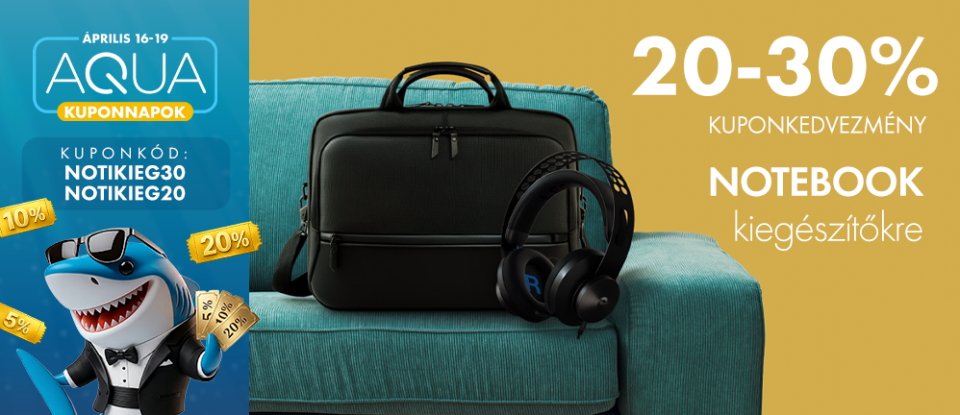 20-30% Kuponkedvezmény Notebook kiegészítőkre