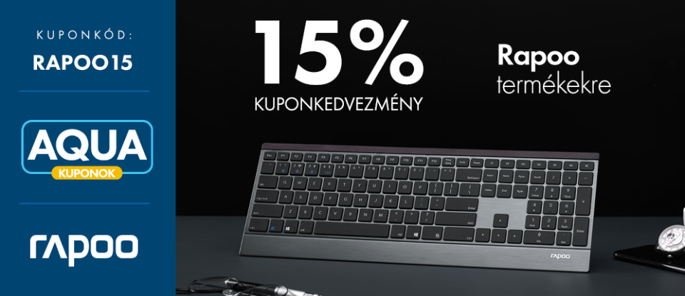 15% kedvezmény Rapoo termékekre