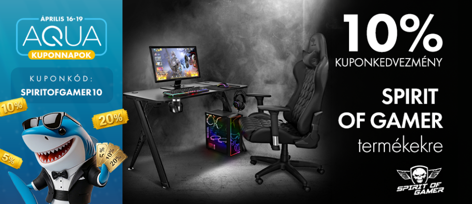 10% Kuponkedvezmény Spirit of Gamer termékekre