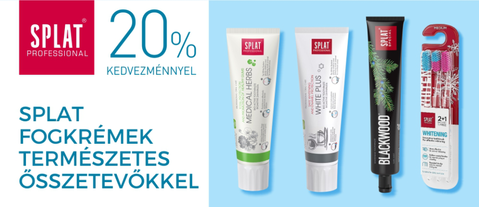 Fogkrémek természetes összetevőkkel - most 20% kedvezménnyel.