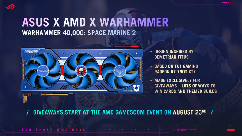 ASUS Radeon RX 7900 XTX a Warhammer rajongóknak! 