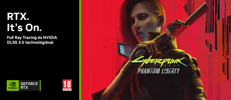 Cyberpunk 2077: Phantom Liberty DLC DLSS 3.5 támogatással
