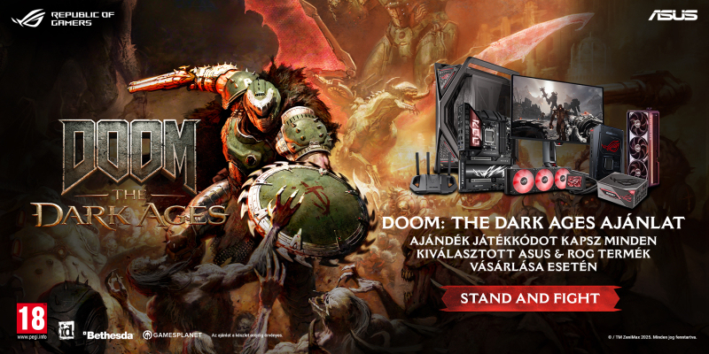 ASUS x DOOM: The Dark Ages ajánlat