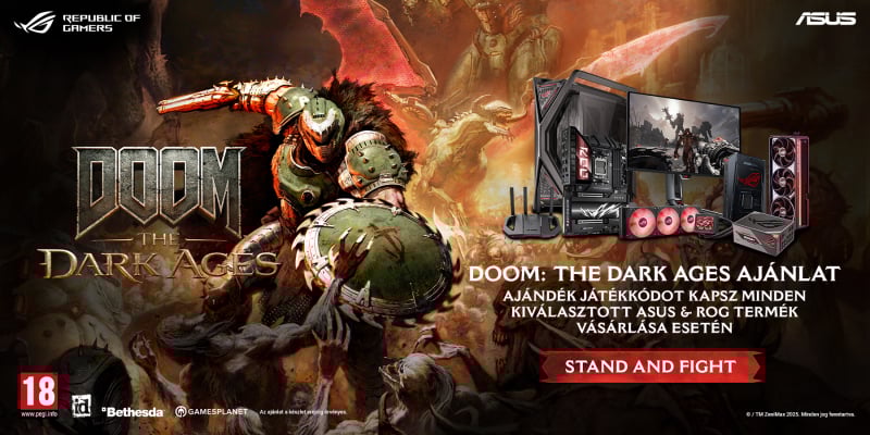 ASUS x DOOM: The Dark Ages ajánlat